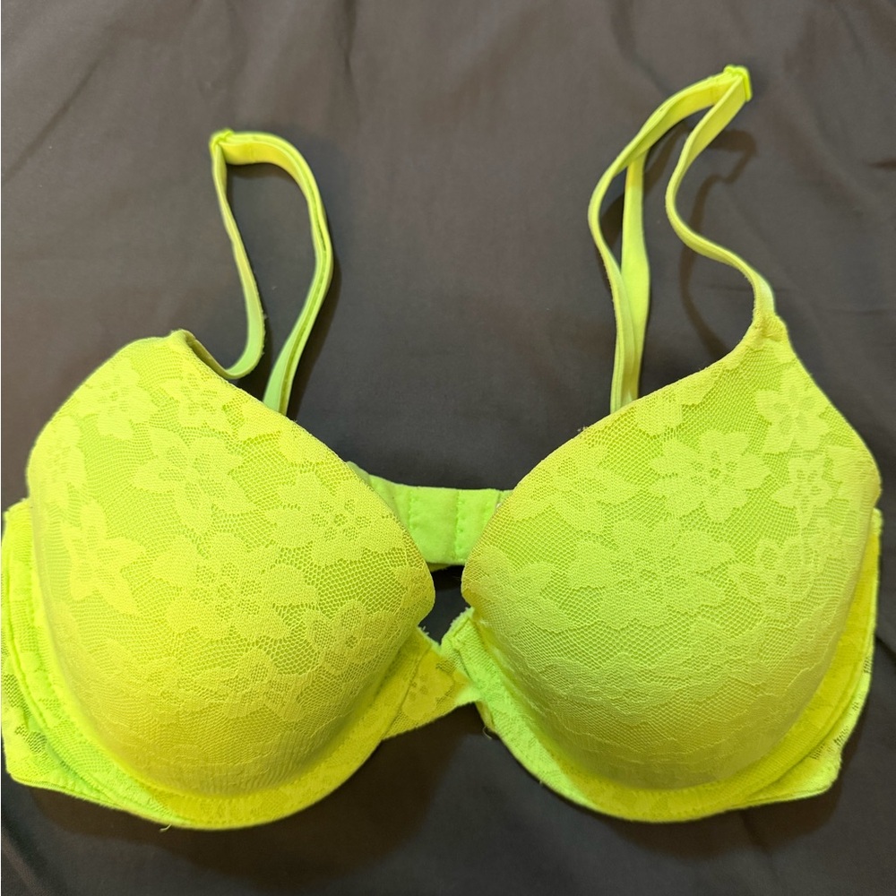 PINK Victoria's Secret Neon Lace Bra